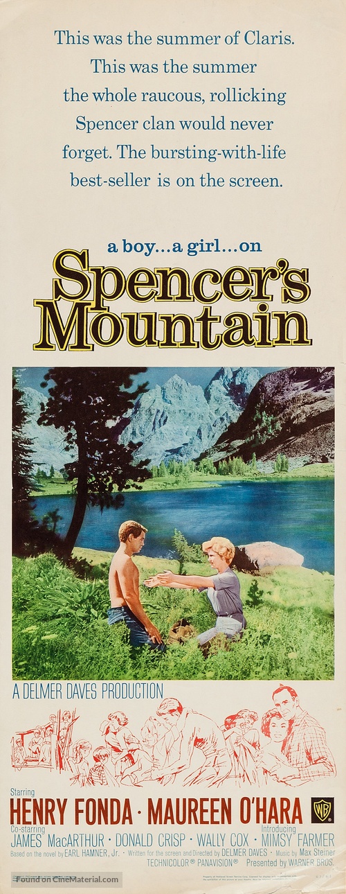 Spencer&#039;s Mountain - Movie Poster
