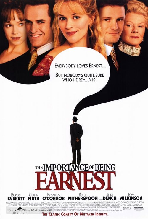 The Importance of Being Earnest - Canadian Movie Poster