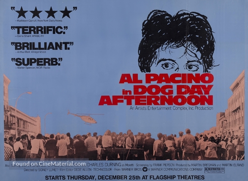 Dog Day Afternoon (1975) British movie poster