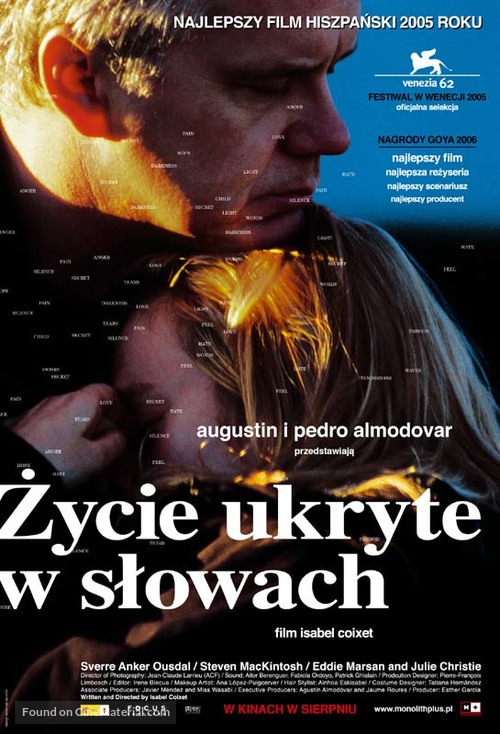 The Secret Life of Words - Polish Movie Poster