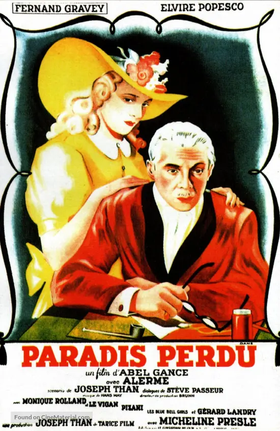 Paradis perdu - French Movie Poster