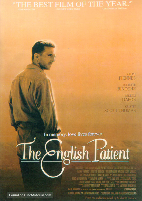 The English Patient - Movie Poster