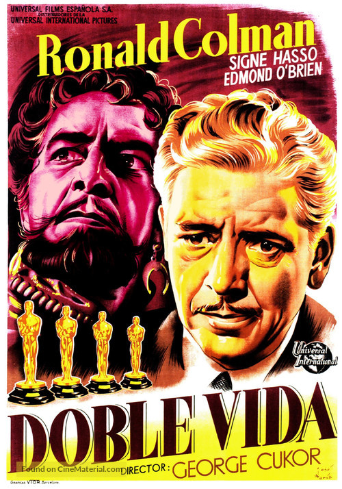 A Double Life - Spanish Movie Poster