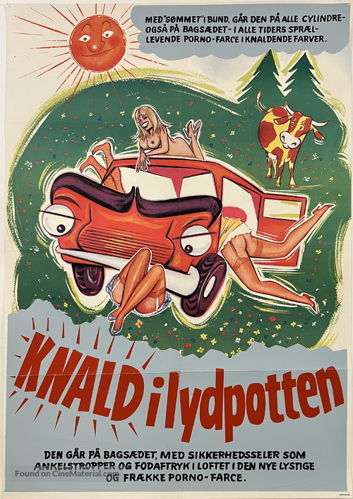 Liebe durch die Autot&uuml;r - Danish Movie Poster