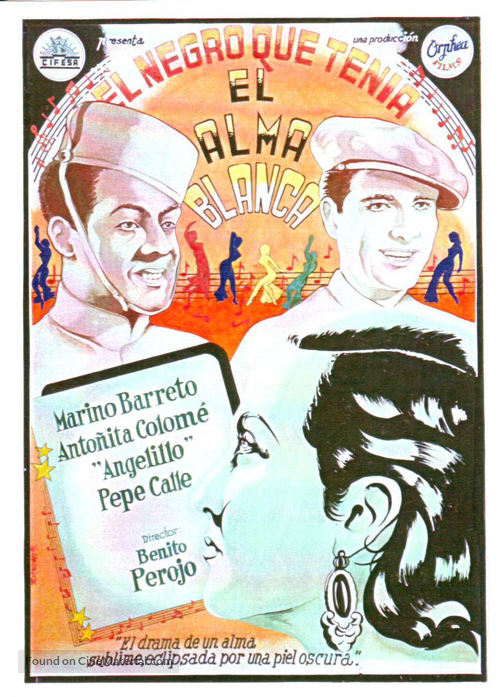 Negro que ten&iacute;a el alma blanca, El - Spanish Movie Poster