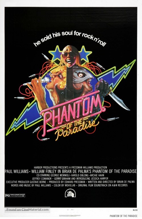Phantom of the Paradise - Theatrical movie poster