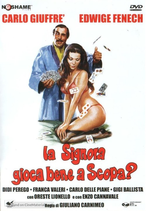 La signora gioca bene a scopa? - Italian DVD movie cover