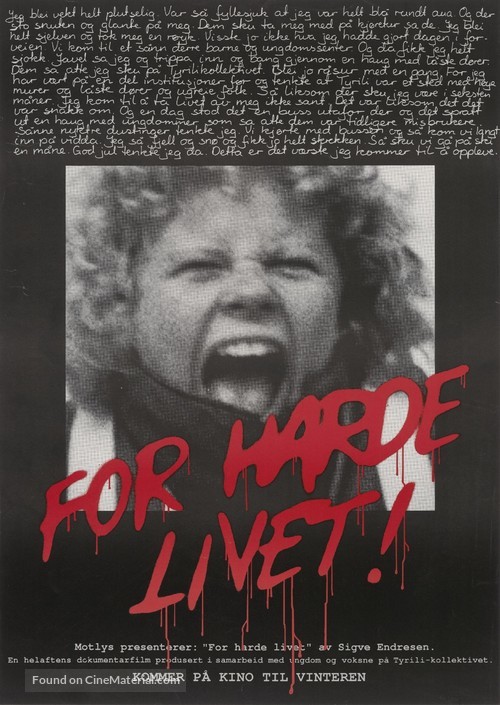 For harde livet - Norwegian Movie Poster