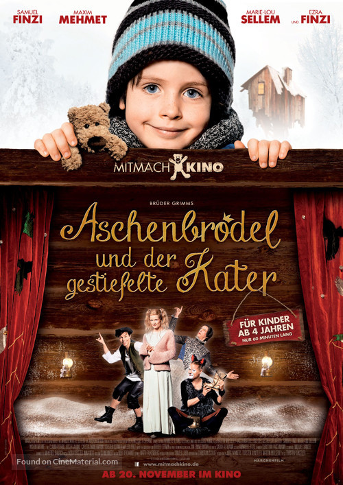 Aschenbr&ouml;del und der gestiefelte Kater - German Movie Poster