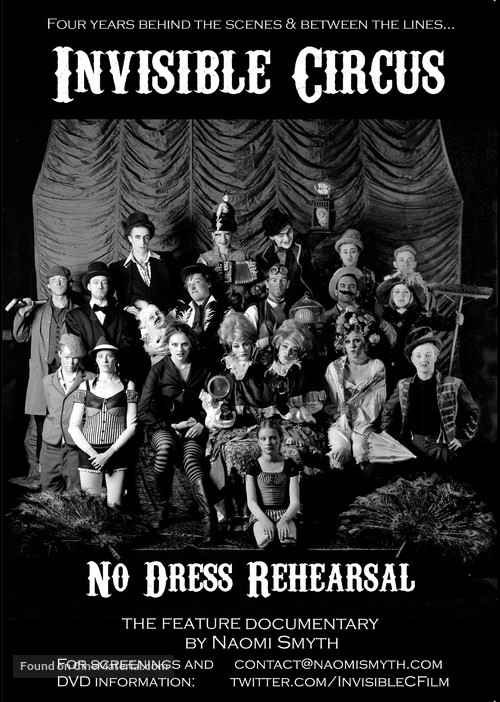 Invisible Circus: No Dress Rehearsal - British Movie Poster