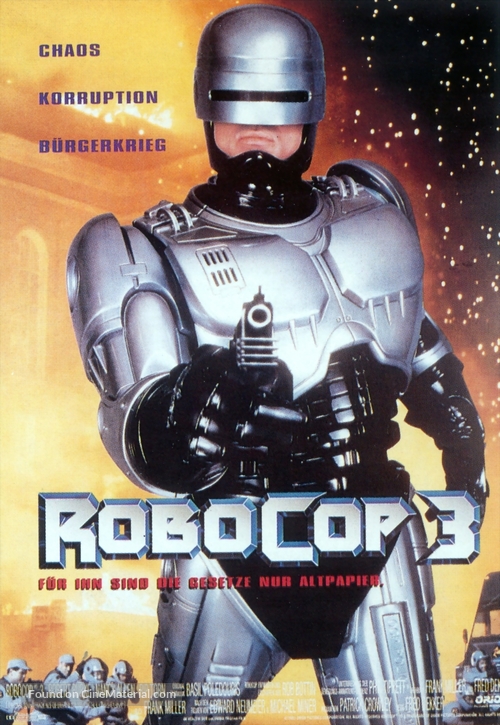 RoboCop 3 - German Movie Poster