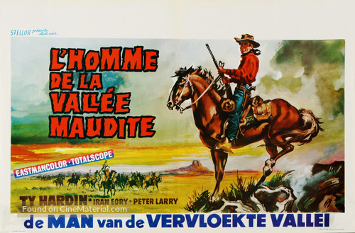 L&#039;uomo della valle maledetta - Belgian Movie Poster