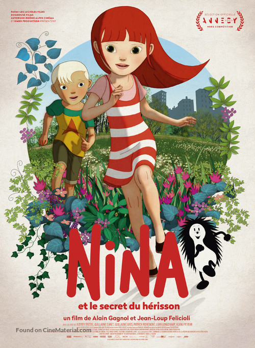 Nina et le secret du h&eacute;risson - French Movie Poster