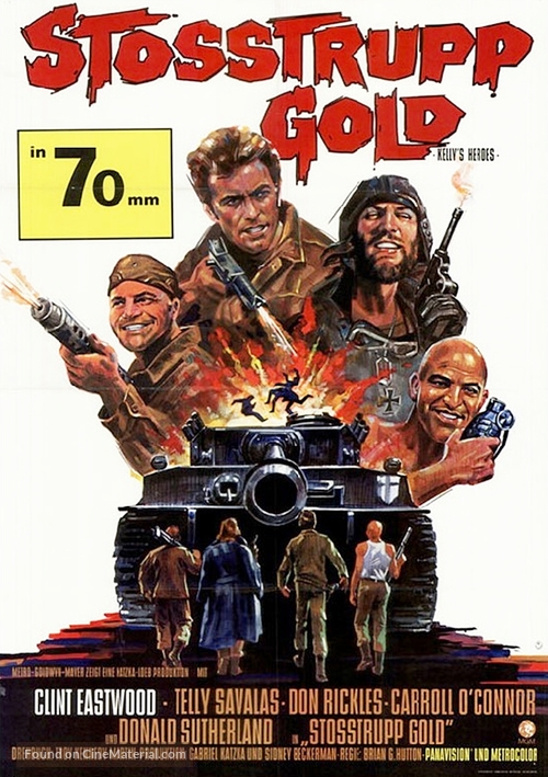Kelly&#039;s Heroes - German Movie Poster