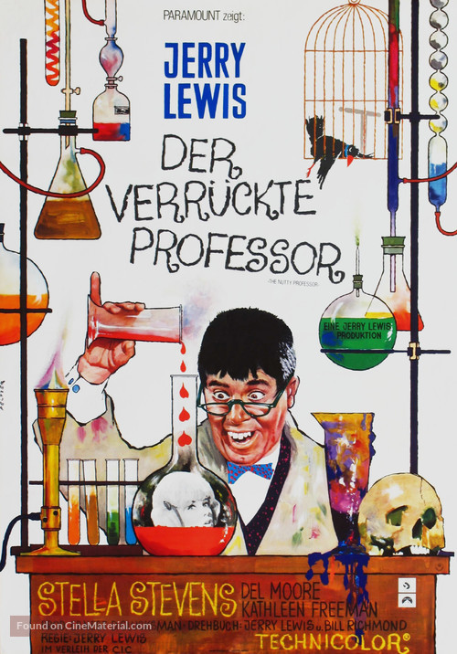 The Nutty Professor - German Movie Poster