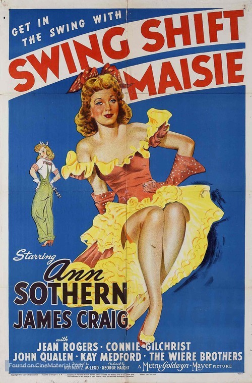 Swing Shift Maisie - Movie Poster