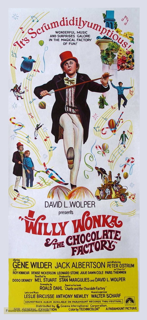 Willy Wonka &amp; the Chocolate Factory - Australian Movie Poster