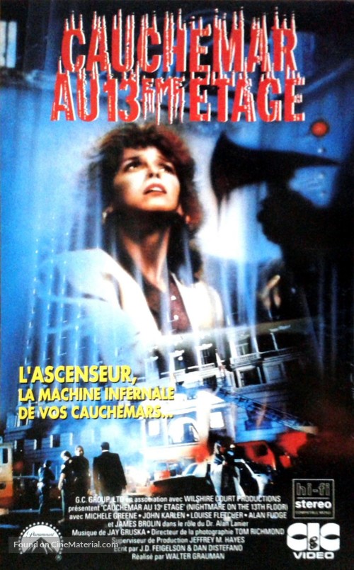 Nightmare on the 13th Floor - French Movie Cover