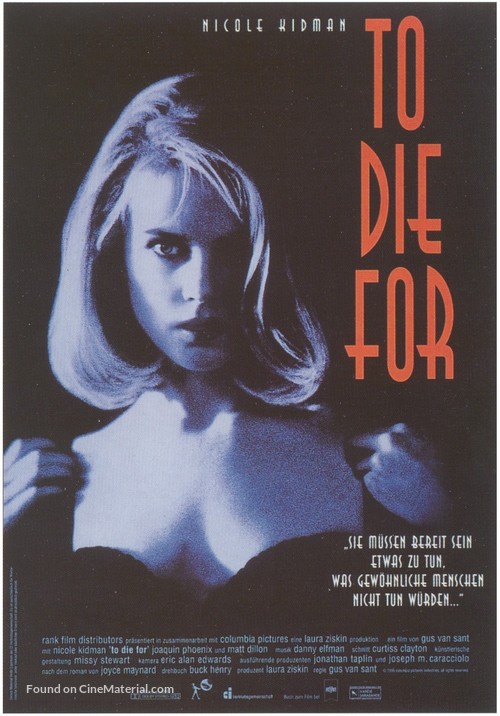 To Die For - German Movie Poster