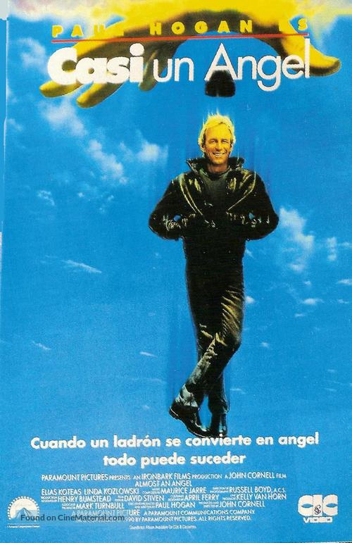 Almost an Angel - Spanish VHS movie cover
