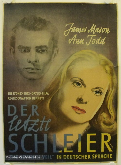 The Seventh Veil - German Movie Poster