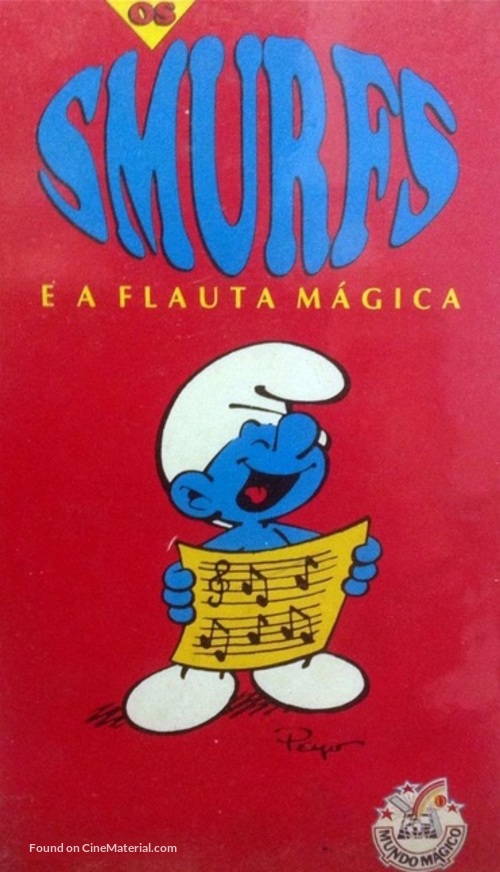 La fl&ucirc;te &agrave; six schtroumpfs - Brazilian VHS movie cover