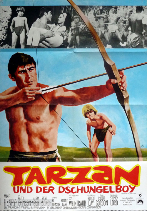 Tarzan and the Jungle Boy - German Movie Poster
