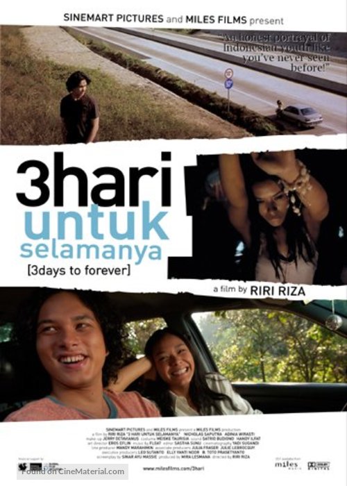 3 hari untuk selamanya - Indonesian Movie Poster