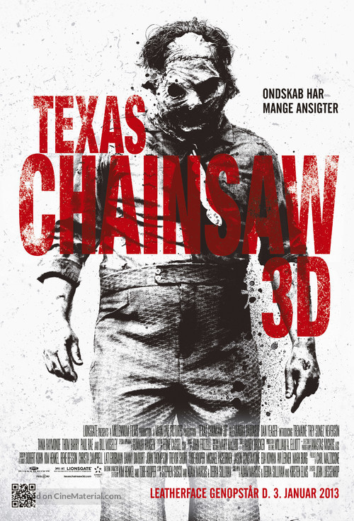Texas Chainsaw Massacre 3D - Danish Movie Poster