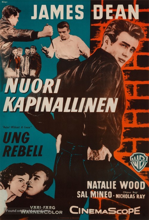 Rebel Without a Cause - Finnish Movie Poster