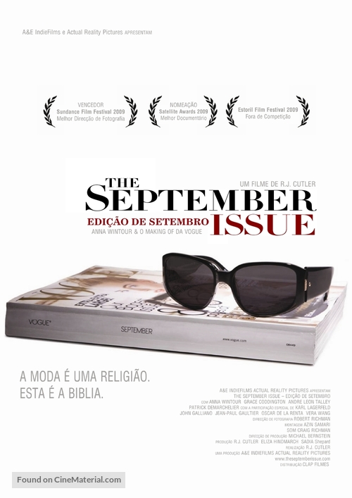 The September Issue - Portuguese Movie Poster