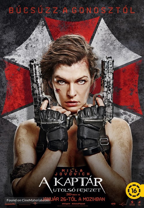 Resident Evil: The Final Chapter - Hungarian Movie Poster