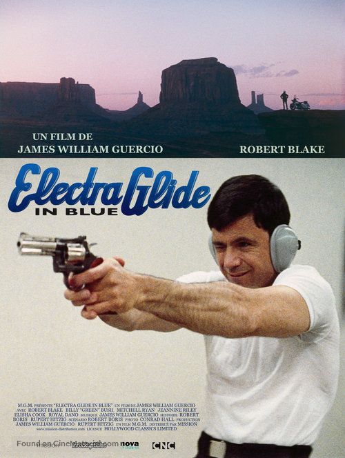 Electra Glide in Blue - French Re-release movie poster
