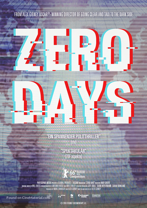 Zero Days - German Movie Poster
