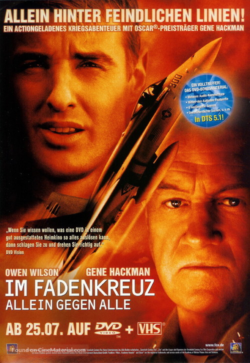 Behind Enemy Lines - German Movie Poster