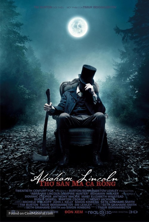 Abraham Lincoln: Vampire Hunter - Vietnamese Movie Poster