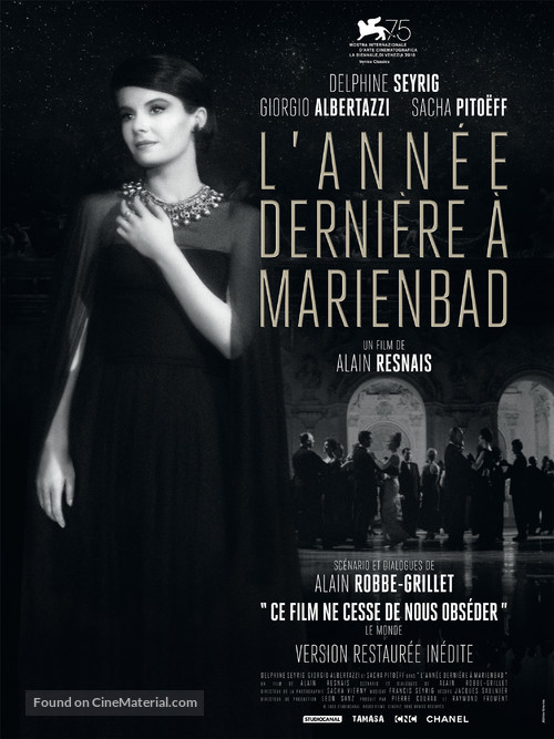 L&#039;ann&eacute;e derni&egrave;re &agrave; Marienbad - French Re-release movie poster