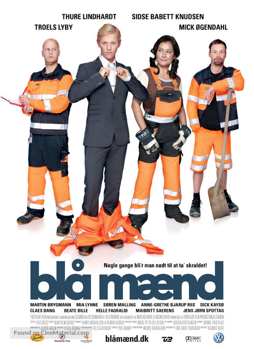 Bl&aring; m&aelig;nd - Danish Movie Poster