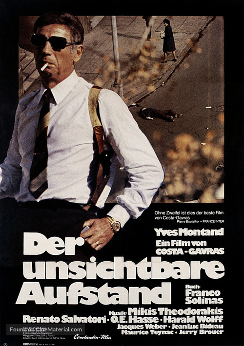 &Eacute;tat de si&egrave;ge - German Movie Poster