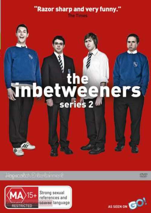 &quot;The Inbetweeners&quot; - Australian DVD movie cover