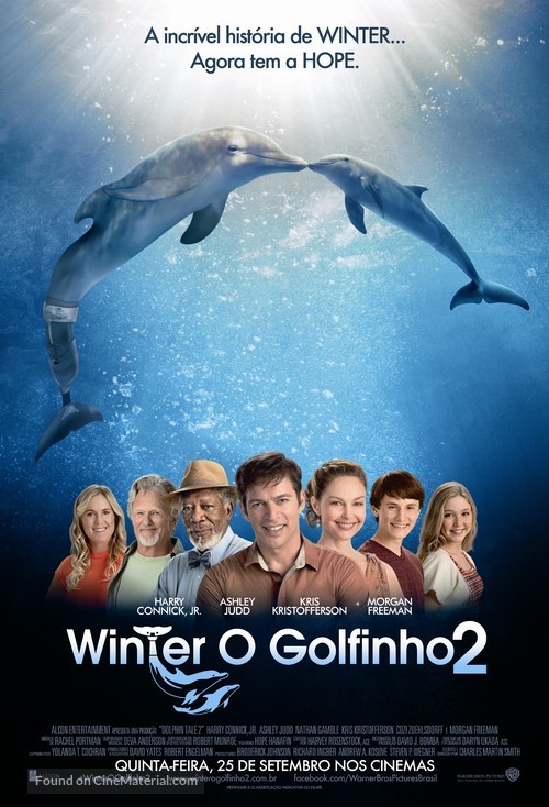 Dolphin Tale 2 - Brazilian Movie Poster