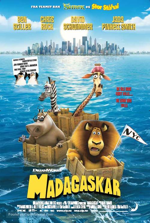 Madagascar - Norwegian Movie Poster