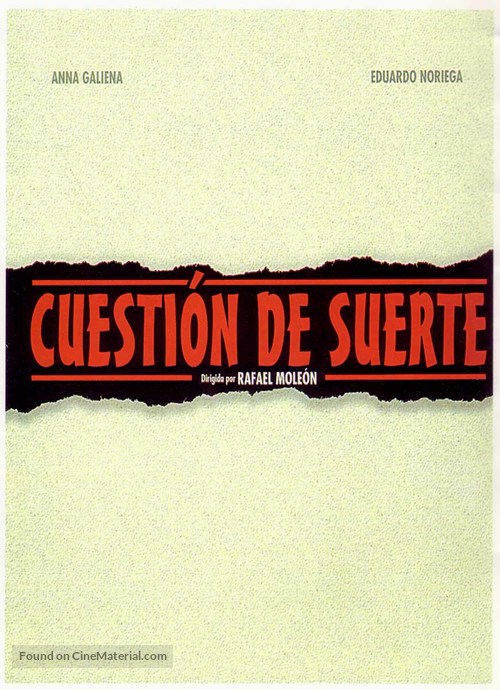 Cuesti&oacute;n de suerte - poster