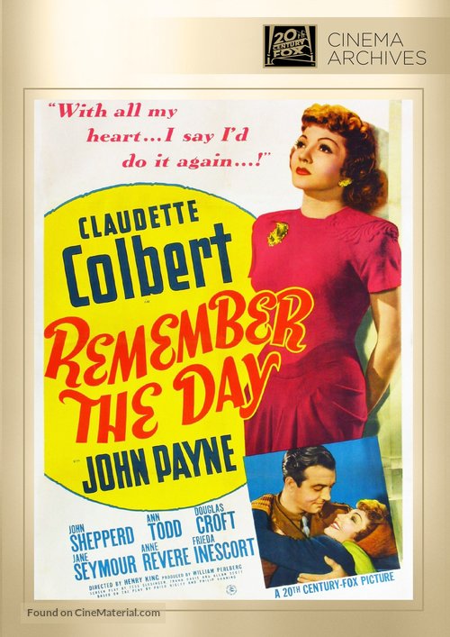 Remember the Day - DVD movie cover