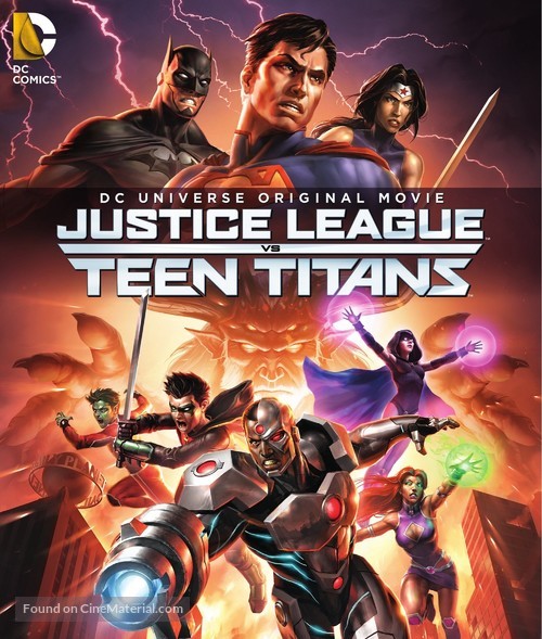 Justice League vs. Teen Titans - Blu-Ray movie cover