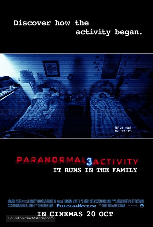 Paranormal Activity 3 - Malaysian Movie Poster