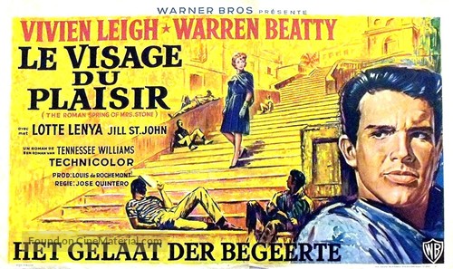 The Roman Spring of Mrs. Stone - Belgian Movie Poster