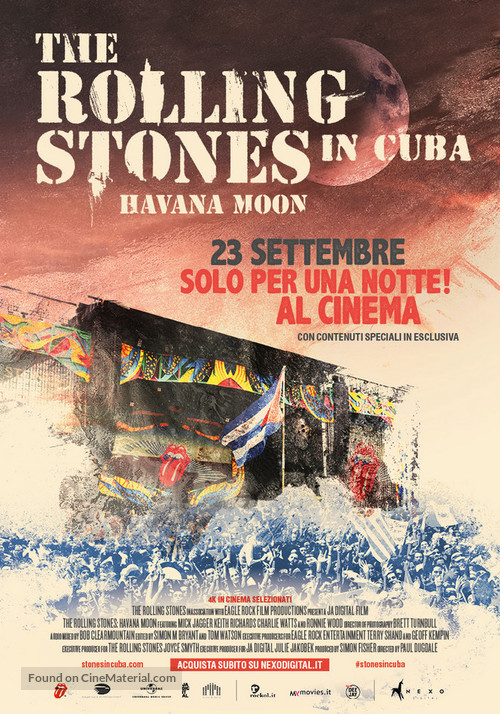 The Rolling Stones Havana Moon - Italian Movie Poster