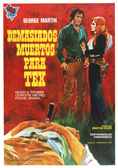 Demasiados muertos para Tex - Spanish Movie Poster