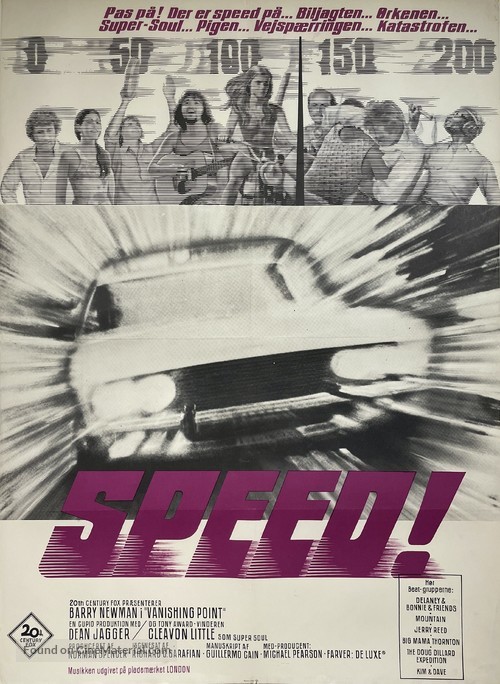 Vanishing Point - Danish Movie Poster